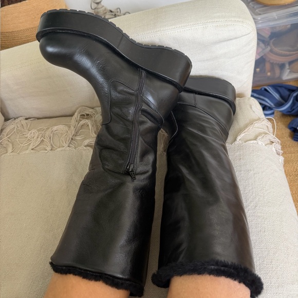 Neiman Marcus NWT  Paloma Barceló Boots leather flatform boots Two boots in one - Picture 8 of 11